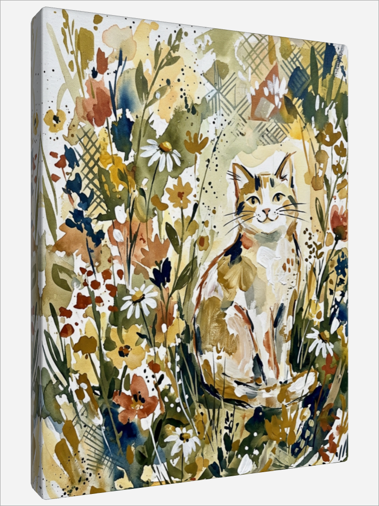 "Cat in a Meadow"