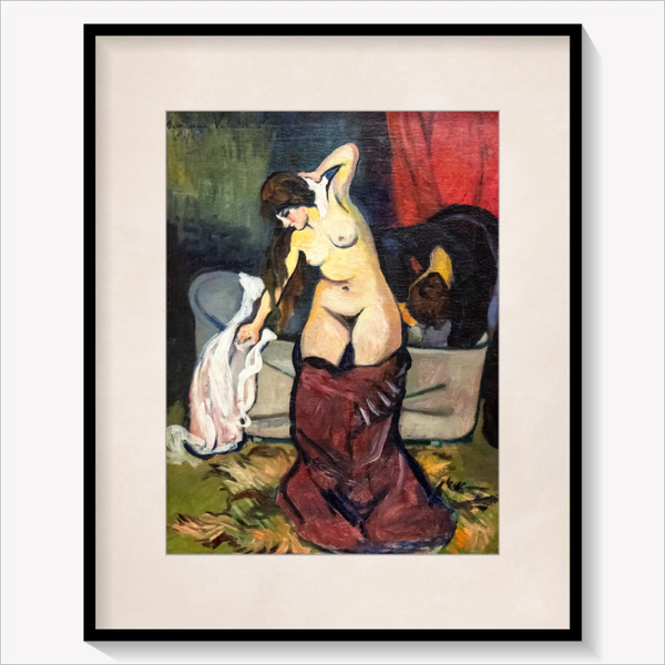 Young Girl Bathing