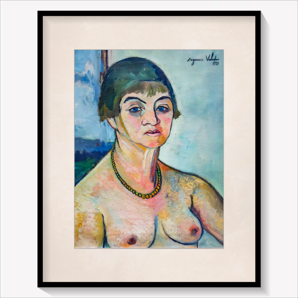 With bare Breasts
