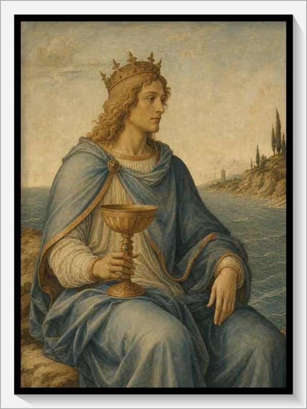Botticelli Tarot „König der Kelche"