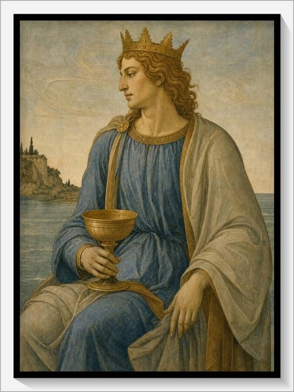 Botticelli Tarot „König der Kelche"