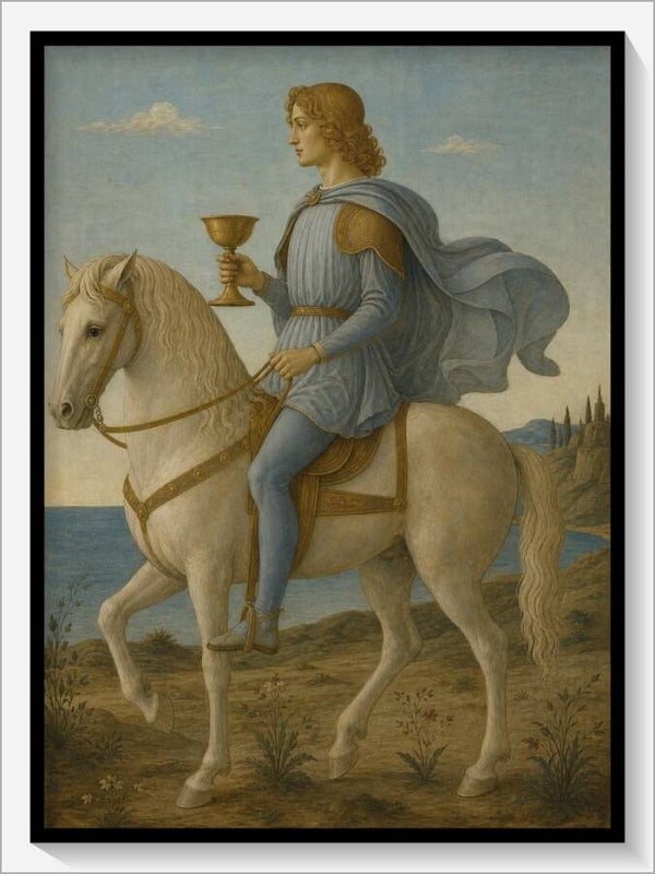Botticelli Tarot „Ritter der Kelche"