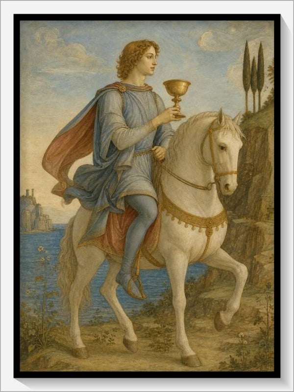 Botticelli Tarot „Ritter der Kelche"