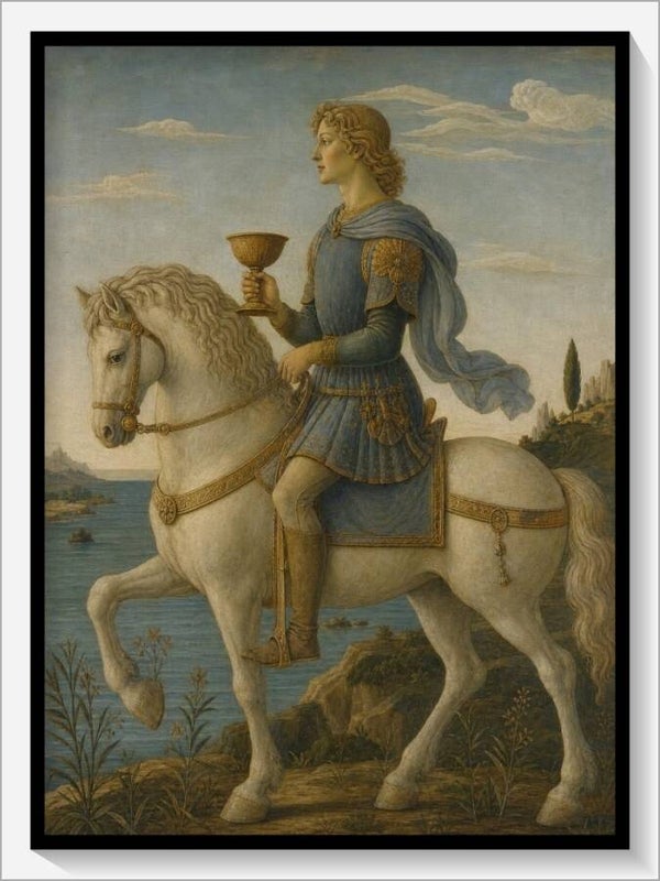 Botticelli Tarot „Ritter der Kelche"