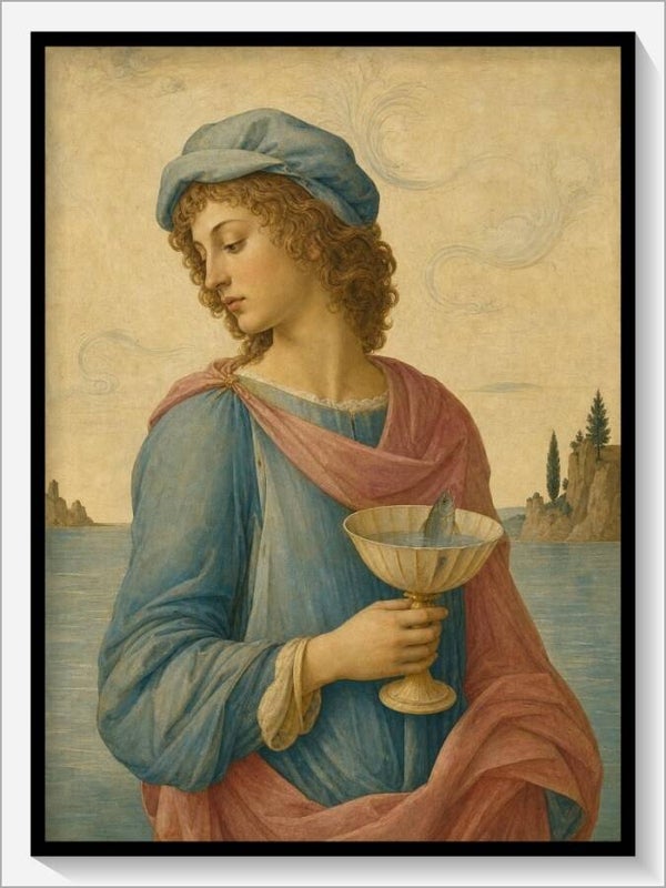 Botticelli Tarot „Bube der Kelche"
