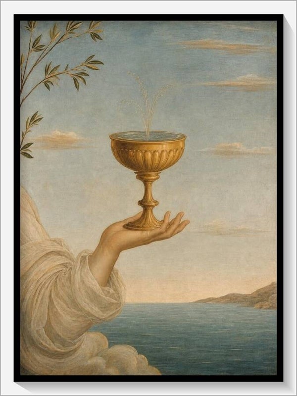 Botticelli Tarot „As der Kelche"