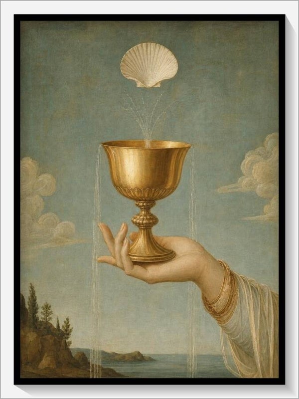 Botticelli Tarot „As der Kelche"