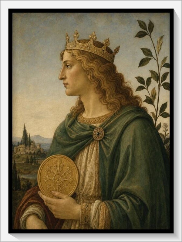Botticelli Tarot „König der Münzen"