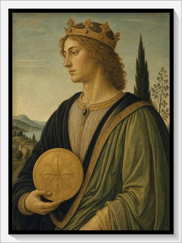 Botticelli Tarot „König der Münzen"