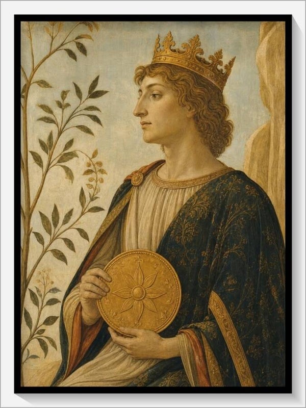 Botticelli Tarot „König der Münzen"