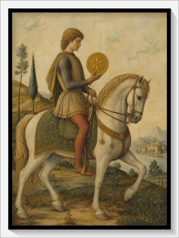 Botticelli Tarot „Ritter der Münzen"