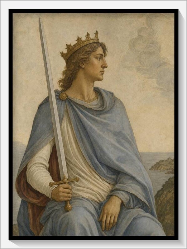 Botticelli Tarot „König der Schwerter"