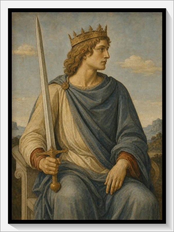 Botticelli Tarot „König der Schwerter"