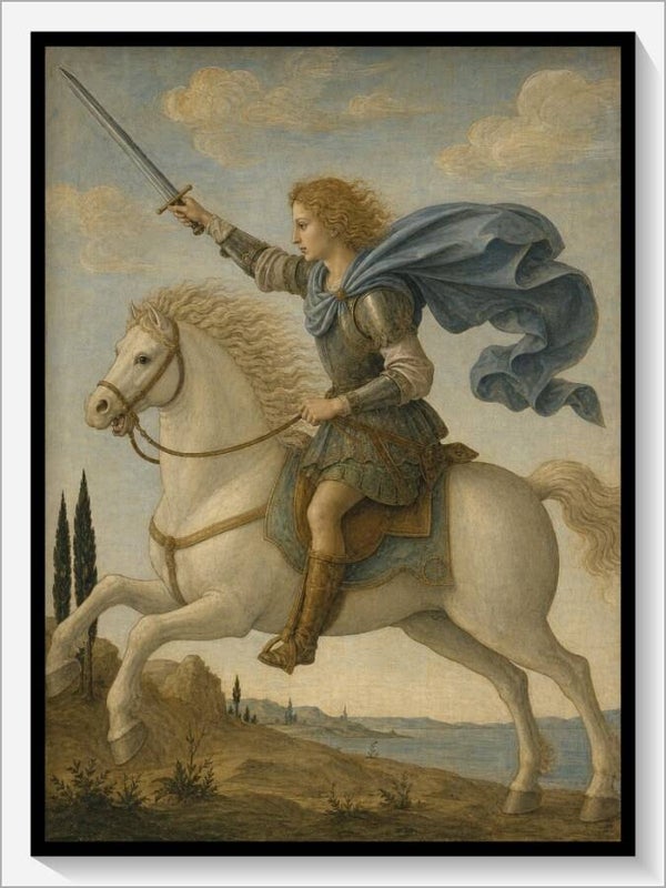 Botticelli Tarot „Ritter der Schwerter"