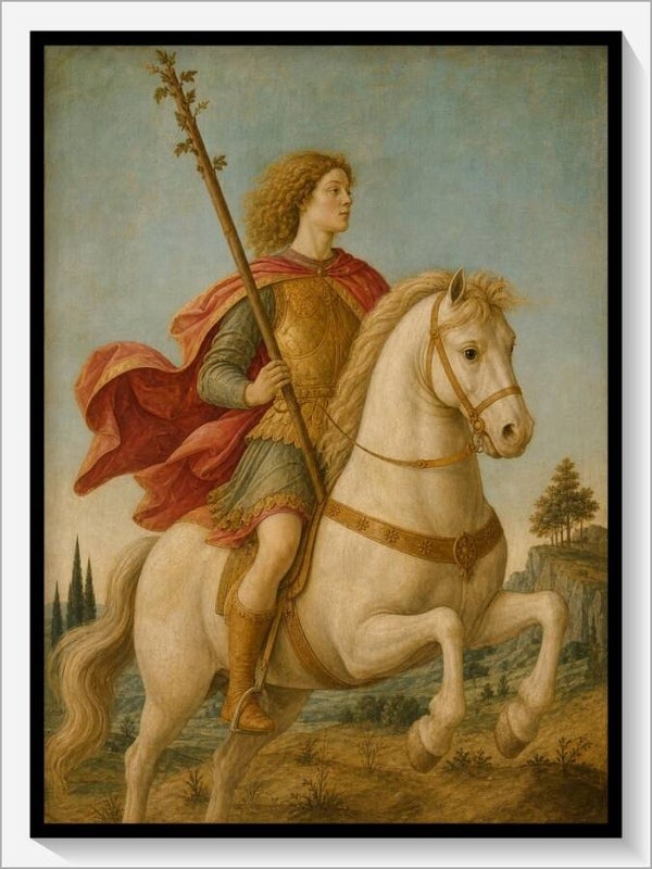 Botticelli Tarot „Ritter der Stäbe"
