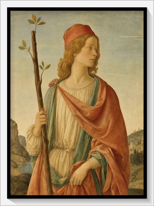 Botticelli Tarot „Bube der Stäbe"