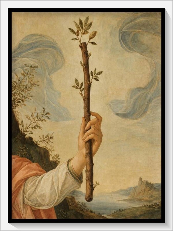Botticelli Tarot „As der Stäbe"