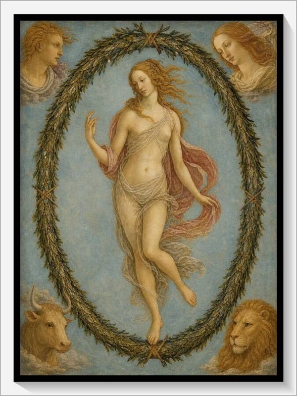 Botticelli Tarot „XXI Die Welt"
