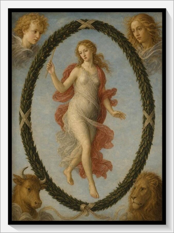 Botticelli Tarot „XXI Die Welt"