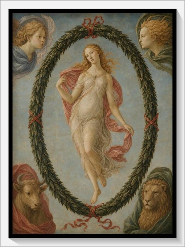 Botticelli Tarot „XXI Die Welt"