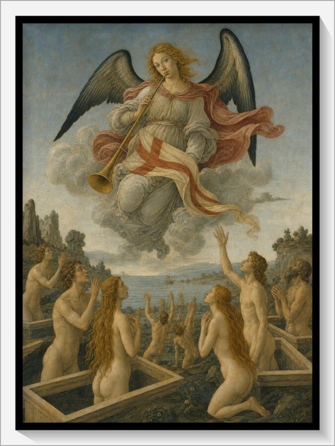 Botticelli Tarot „XX Das Gericht"
