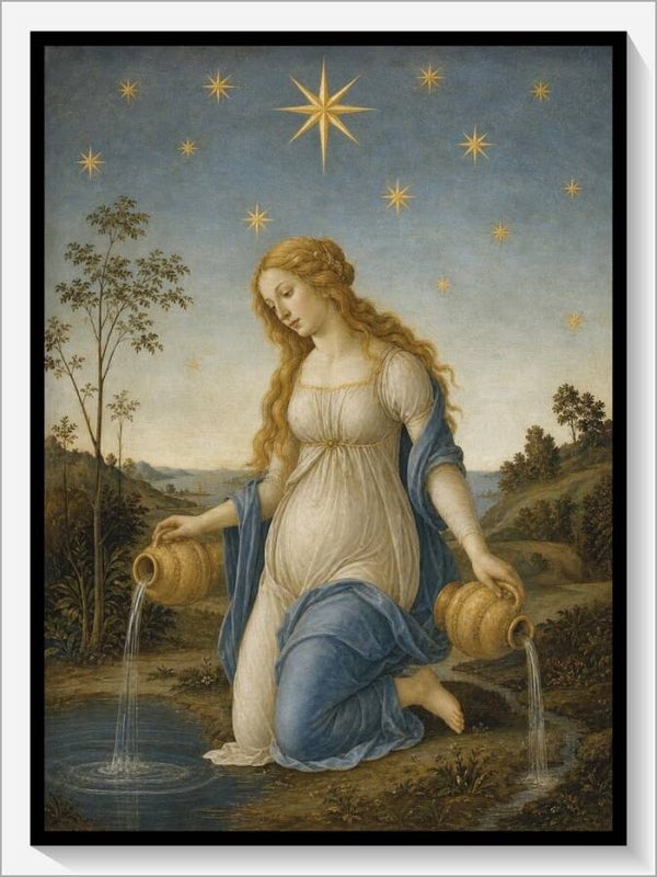 Botticelli Tarot „XVII Der Stern"