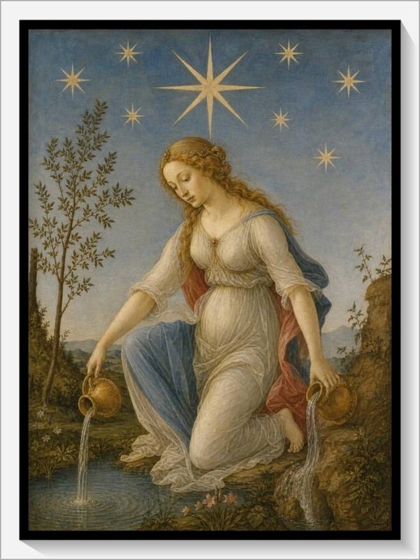Botticelli Tarot „XVII Der Stern"