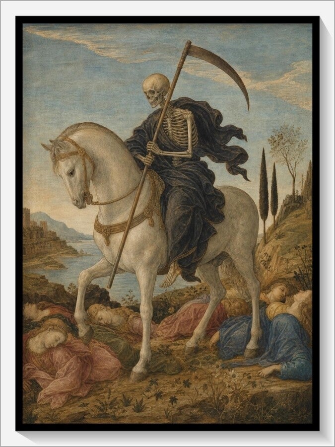 Botticelli Tarot „XIII Der Tod"