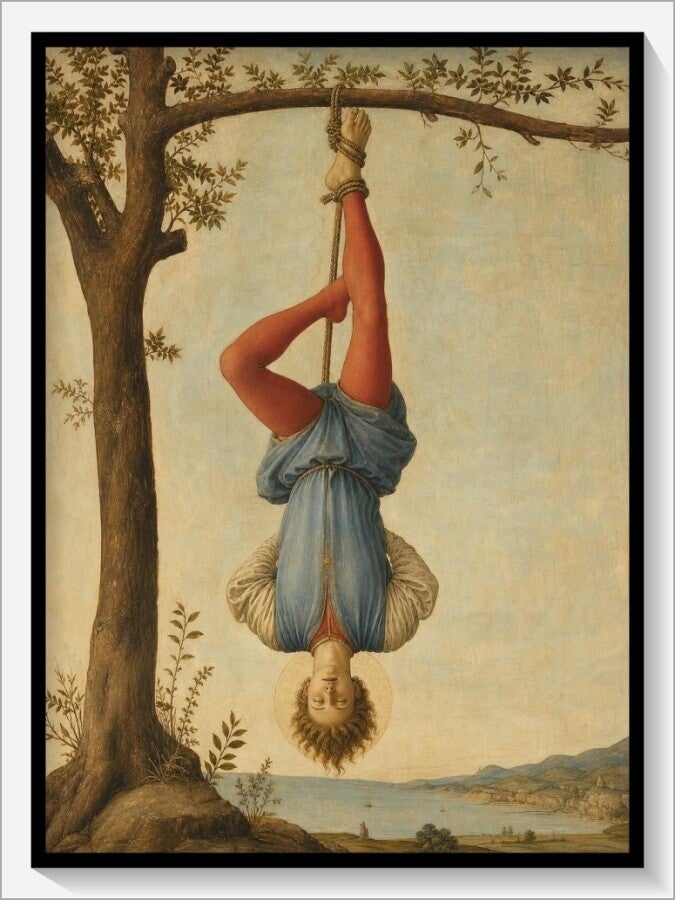Botticelli Tarot „XII Der Hängende"