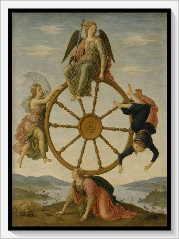 Botticelli Tarot „X Das Schicksalsrad“