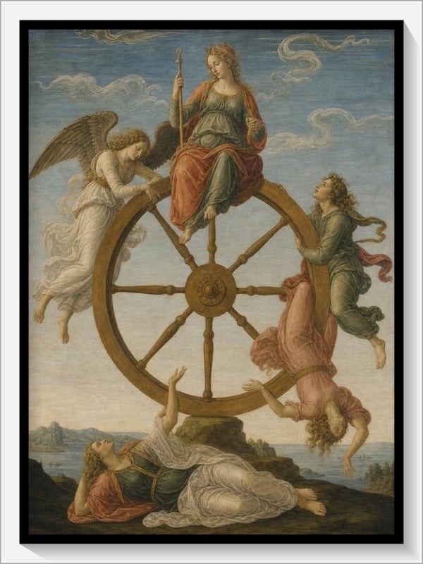 Botticelli Tarot „X Das Schicksalsrad“