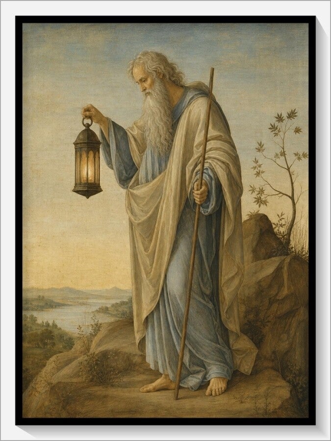 Botticelli Tarot „IX Der Eremit“