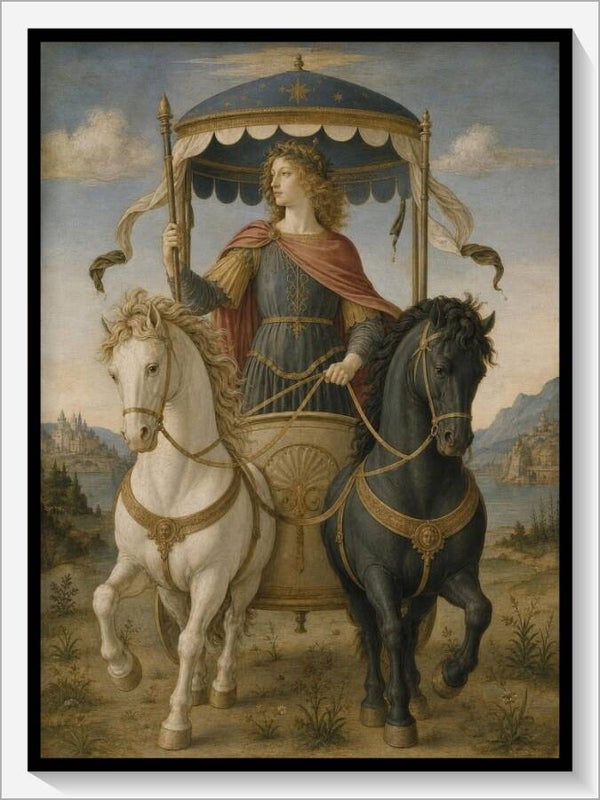 Botticelli Tarot „VII Der Wagen“