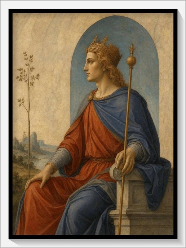 Botticelli Tarot „IV Der Herrscher“