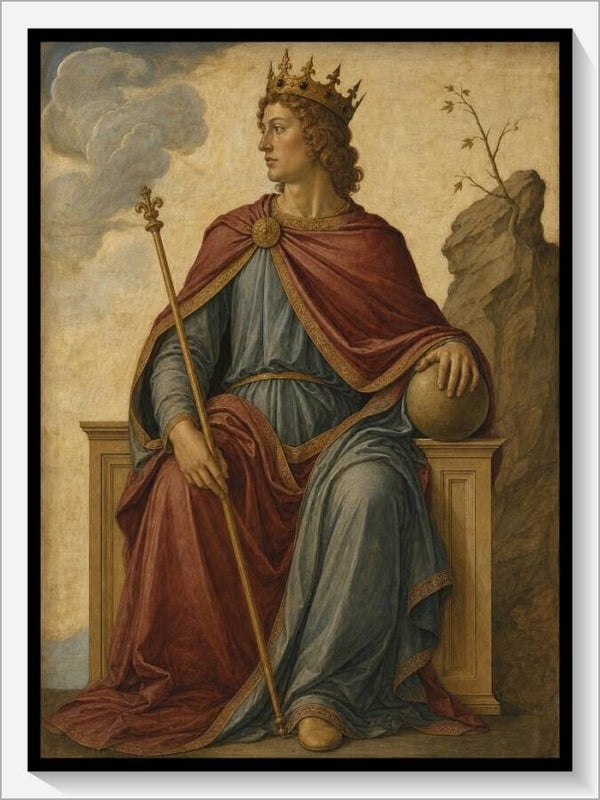 Botticelli Tarot „IV Der Herrscher“