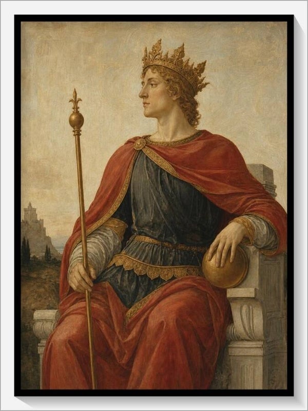 Botticelli Tarot „IV Der Herrscher“