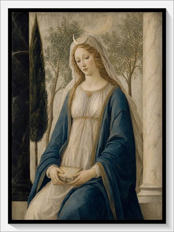 Botticelli Tarot „II Die Hohepriesterin“