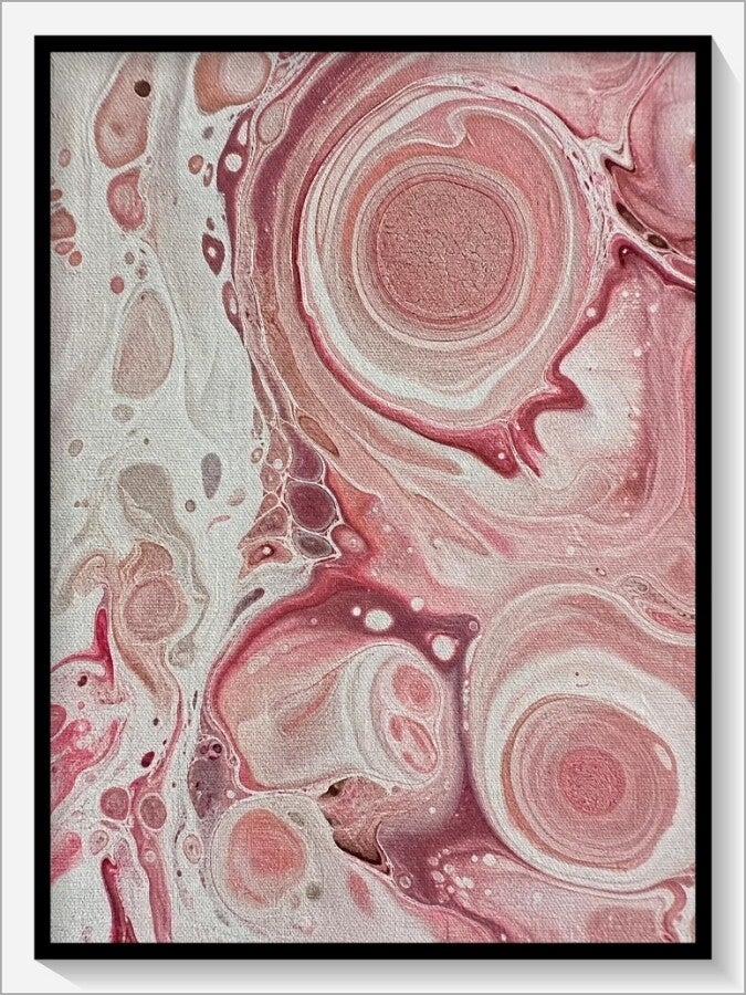 Leinwand „Achat in Rosé"