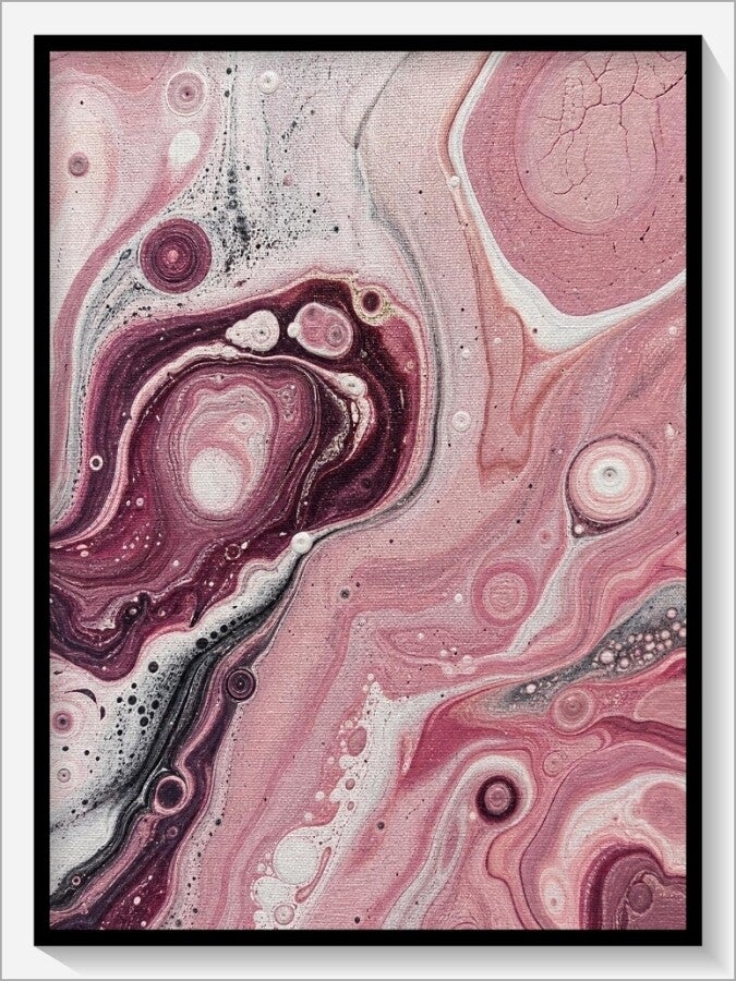 Leinwand „Rosa Marmor"