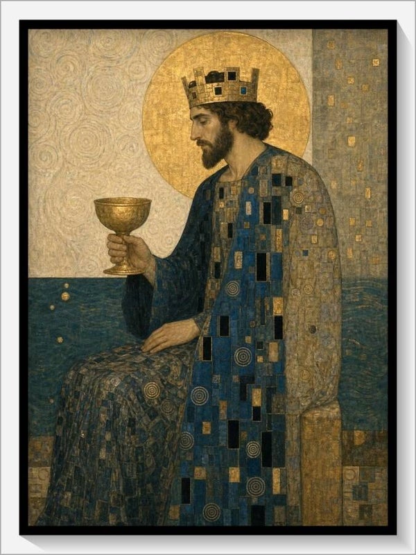 Klimt Tarot „König der Kelche“