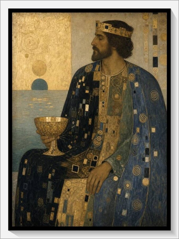 Klimt Tarot „König der Kelche“