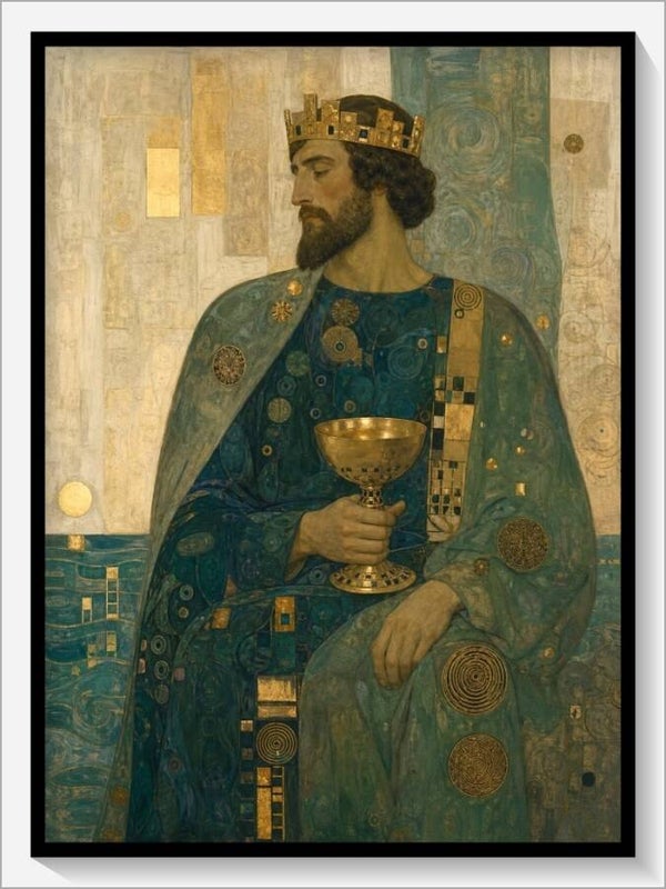 Klimt Tarot „König der Kelche“