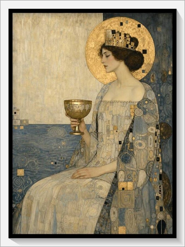 Klimt Tarot „Königin der Kelche“