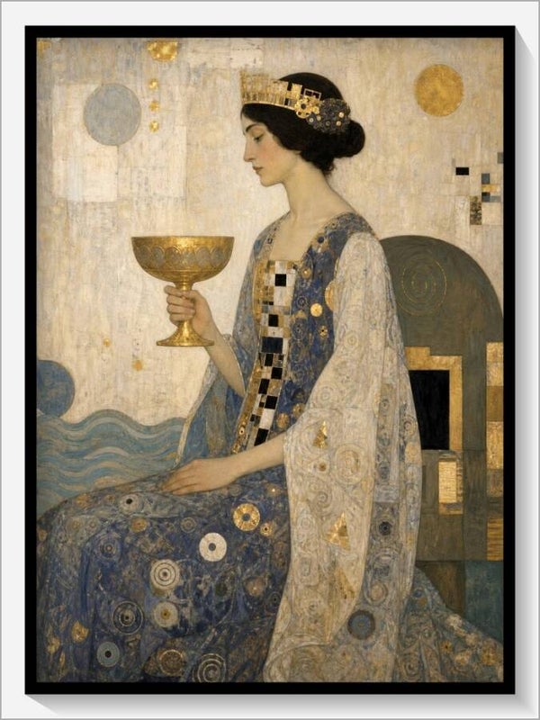 Klimt Tarot „Königin der Kelche“