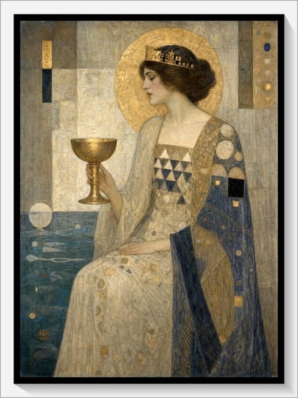 Klimt Tarot „Königin der Kelche“