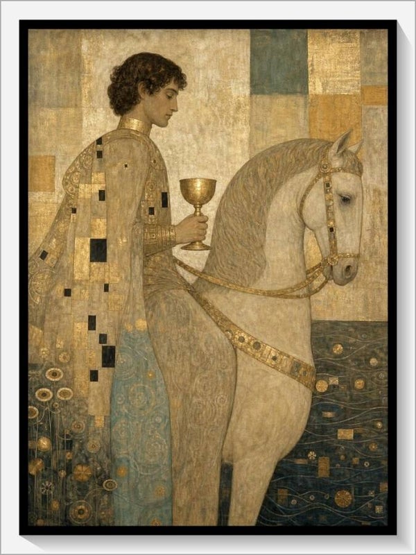 Klimt Tarot „Ritter der Kelche“