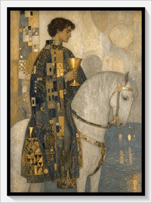 Klimt Tarot „Ritter der Kelche“