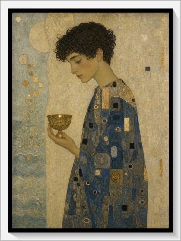 Klimt Tarot „Bube der Kelche“