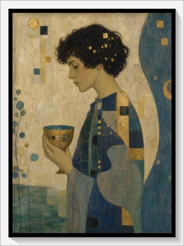 Klimt Tarot „Bube der Kelche“