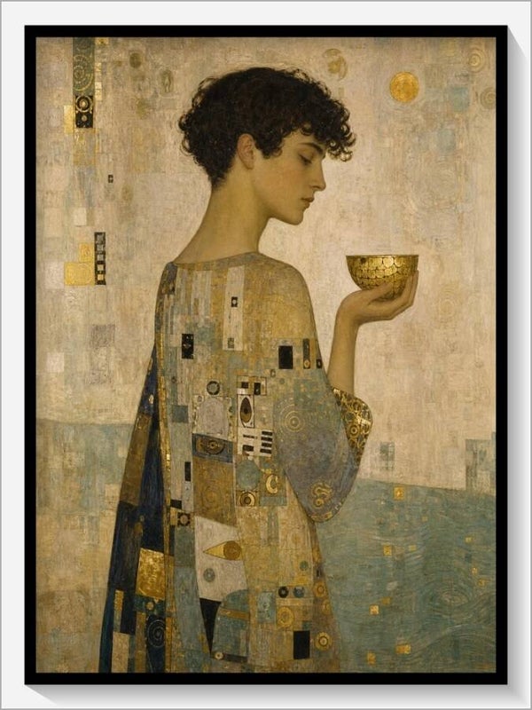 Klimt Tarot „Bube der Kelche“